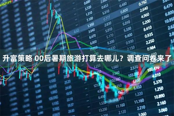 升富策略 00后暑期旅游打算去哪儿？调查问卷来了